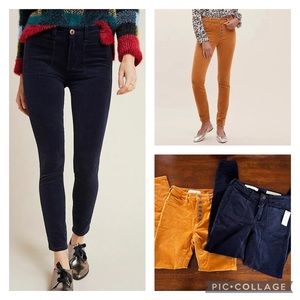 Anthropologie pilcro skinny corduroy pants bundle 25